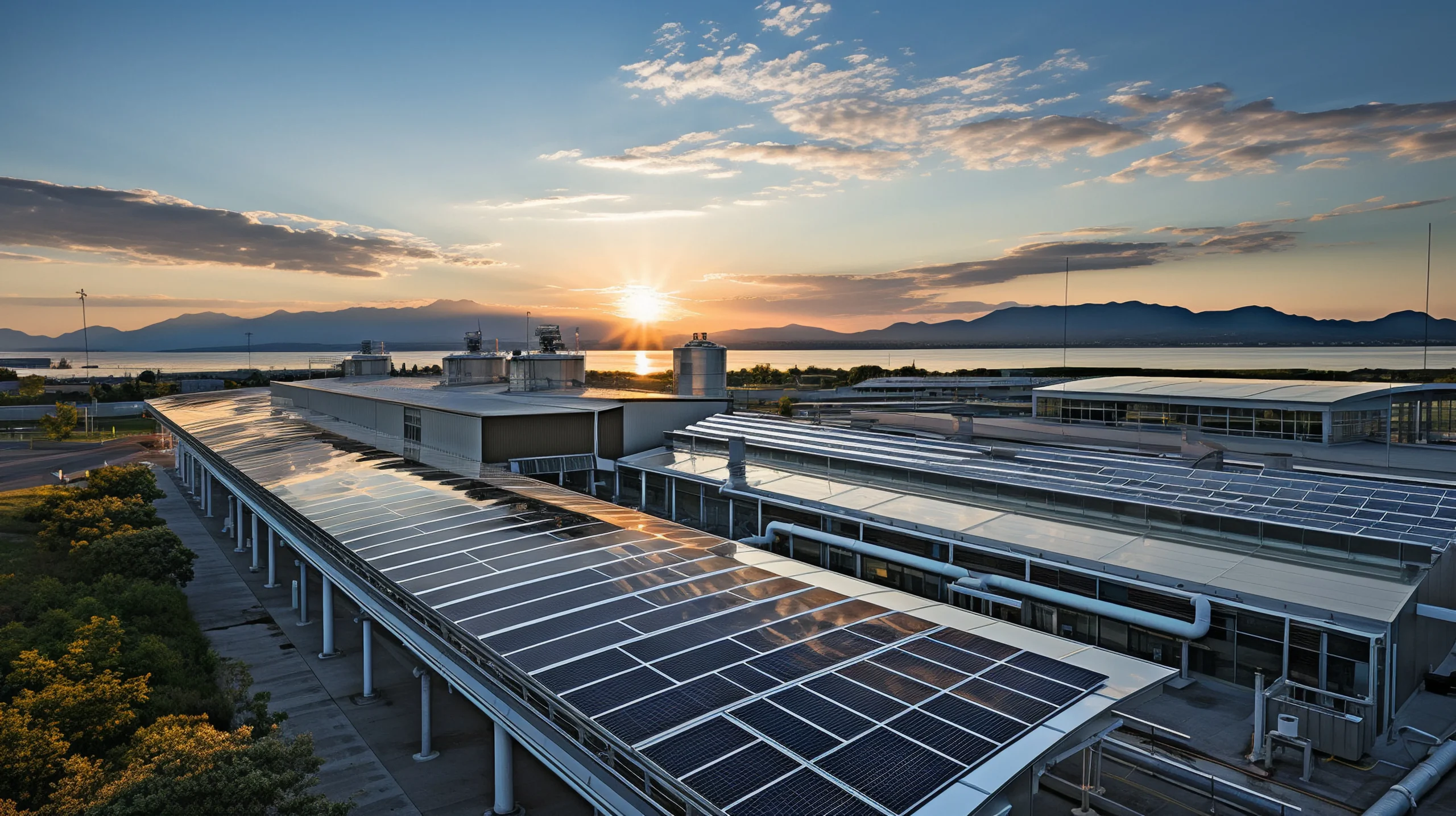 Industrial facility PLTS solar power application